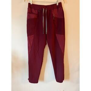 Figs Technical Collection Burgundy Scrub Pants, Size L